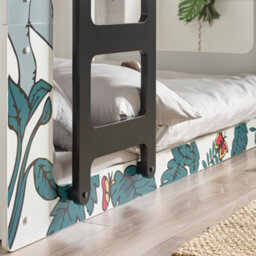 Julian Bowen Safari Single Bunk Bed White With Animal Theme, Left Hand Ladder, Sleeps 2, Wood, Height: 120.5 X Width: 101.1 X Depth: 207.5Cm - thumbnail 5