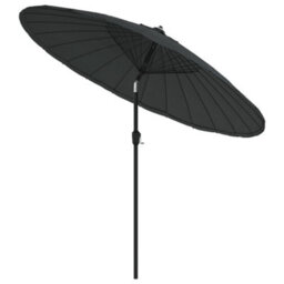 Berkfield Durable Outdoor Parasol With Aluminium Pole 270 Cm Anthracite - thumbnail 3