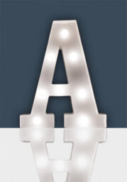 St Helens Home And Garden Battery Operated 3D Led Letter A Light - thumbnail 1