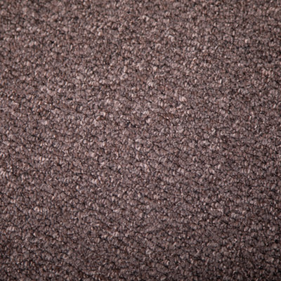 FloorMatch Chocolate Brown Shade Carpet Berber Loop Durable Hard Wearing Pile 4mm Thick - 4M Width - image 1
