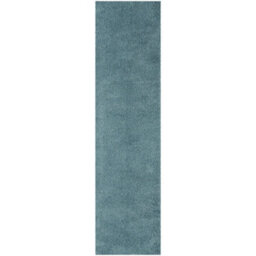 The Rugs Duck Egg Blue Soft Plain Design Fluffy Shaggy Rugs And Runners High Pile Living Room Kitchen Hallway 380 - thumbnail 1