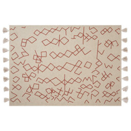 Beliani Blanket Bhiwani Cotton 130 X 180 Cm Beige - thumbnail 5