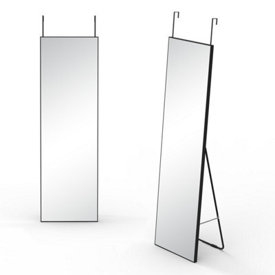Probaty Bathrooms Full Length Mirror,160X50Cm,minimalist Modern Black Framed,hanging Or Leaning,bedroom, Living Room, Cloakroom - image 1