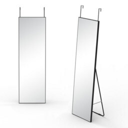 Probaty Bathrooms Full Length Mirror,160X50Cm,minimalist Modern Black Framed,hanging Or Leaning,bedroom, Living Room, Cloakroom - thumbnail 1