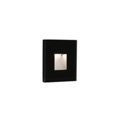 Luminosa Lighting Luminosa Dart Outdoor Recessed Wall Lamp Matt Black Ip65 3000K - image 1