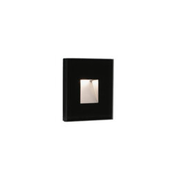 Luminosa Lighting Luminosa Dart Outdoor Recessed Wall Lamp Matt Black Ip65 3000K - thumbnail 1