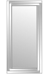 Mirroroutlet Luxford All Glass Bevelled Large Full Length Mirror 174 X 85Cm, 5Ft9 X 2Ft9 - thumbnail 2