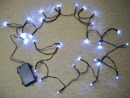 Best Artificial 30 Blue Led Outdoor Waterproof Battery 8 Multi-Function String Lights With Timer - thumbnail 2