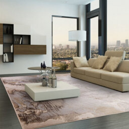 Beige Abstract ,luxurious Modern Easy To Clean Rug For Bedroom & Living Room-160Cm X 230Cm - thumbnail 2