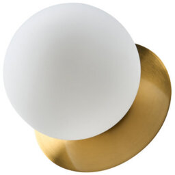 Beliani Gold Wall Lamp Pair, Frosted Glass Shades, W14 X D17 X H16Cm - thumbnail 5