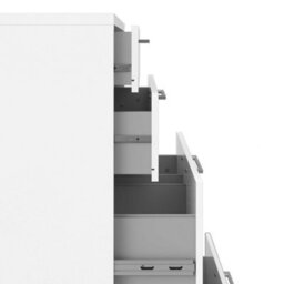 Wyld Haus Dris White Wooden Office Storage With 2 Drawers And 2 File Drawers - thumbnail 9
