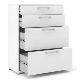 Wyld Haus Dris White Wooden Office Storage With 2 Drawers And 2 File Drawers - thumbnail 5