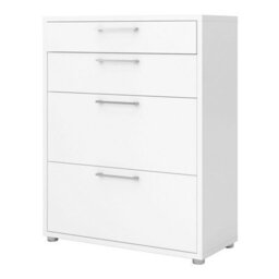 Wyld Haus Dris White Wooden Office Storage With 2 Drawers And 2 File Drawers - thumbnail 4