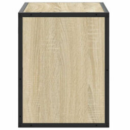 Berkfield Tv Cabinet Sonoma Oak 60X31X39.5 Cm Engineered Wood And Metal - thumbnail 5