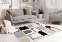 RugsX Carpet Fusion 0213 White Dark Pink - Geometric, Modern, Abstract 160X220 Cm - thumbnail 5