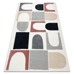 RugsX Carpet Fusion 0213 White Dark Pink - Geometric, Modern, Abstract 160X220 Cm - thumbnail 4