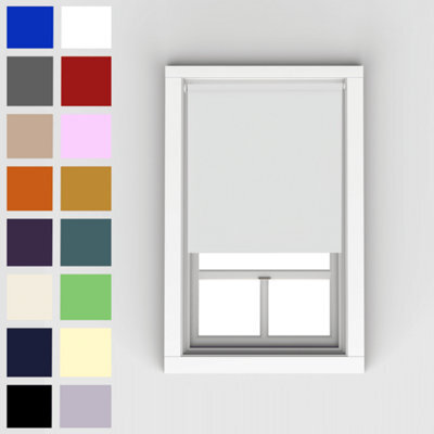 Caecus Blinds Blackout Roller Blind White 120Cm - image 1
