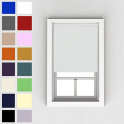 Caecus Blinds Blackout Roller Blind White 120Cm - thumbnail 1