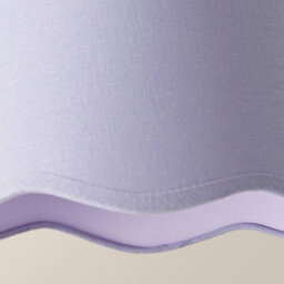 Valuelights Mabel Small Lilac Scallop Edge Linen Lamp Shade (D)25Cm - thumbnail 5