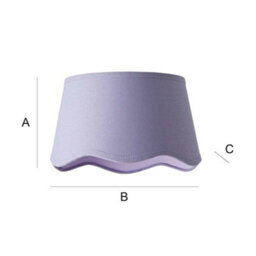 Valuelights Mabel Small Lilac Scallop Edge Linen Lamp Shade (D)25Cm - thumbnail 7
