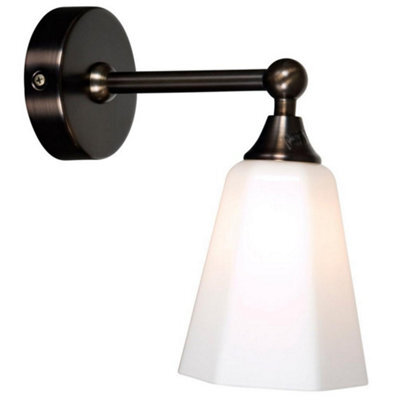 Luminosa Lighting Luminosa Classic Bathroom Wall Light Bronze Ip44