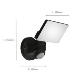 Eglo Pagino Led Black Plastic Wall Spotlight With Sensor - thumbnail 3