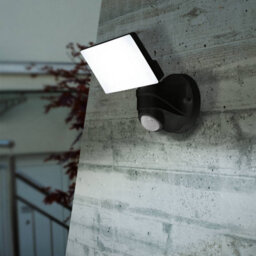 Eglo Pagino Led Black Plastic Wall Spotlight With Sensor - thumbnail 1