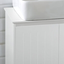 Sobuy Bzr108-W, Under Sink Cabinet Bathroom Vanity Unit Storage Cabinet,white,w60Xd30Xh60 - thumbnail 5