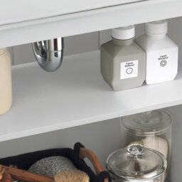 Sobuy Bzr108-W, Under Sink Cabinet Bathroom Vanity Unit Storage Cabinet,white,w60Xd30Xh60 - thumbnail 7
