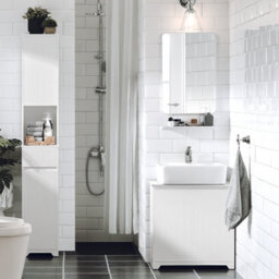Sobuy Bzr108-W, Under Sink Cabinet Bathroom Vanity Unit Storage Cabinet,white,w60Xd30Xh60 - thumbnail 2