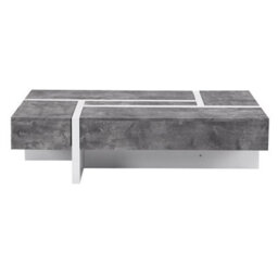 Furniture in Fashion Storm Gloss Storage Coffee Table In White And Concrete Effect - thumbnail 5
