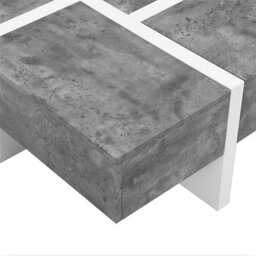 Furniture in Fashion Storm Gloss Storage Coffee Table In White And Concrete Effect - thumbnail 9