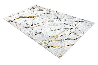 RugsX Carpet Allure 1963 Marble - Structural, Stylish, Glamour White Gold 160X220 Cm - image 1