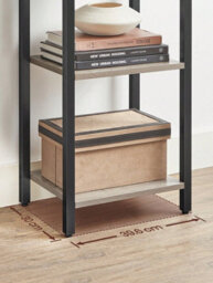 Vasagle Bookcase, Bookcase 5-Tier Storage Rack With Standing Display With Steel Frame - thumbnail 8