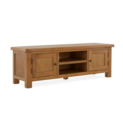 Zelah Oak Extra Large 150Cm Tv Unit - Fully Assembled By Roseland Furniture - image 1