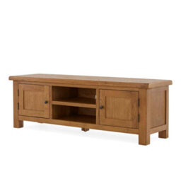Zelah Oak Extra Large 150Cm Tv Unit - Fully Assembled By Roseland Furniture - thumbnail 7