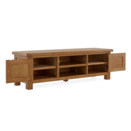 Zelah Oak Extra Large 150Cm Tv Unit - Fully Assembled By Roseland Furniture - thumbnail 3