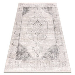 RugsX Distin 0107B Grey / Light Grey / White Modern Carpet - Ornament, Frame  80X150 Cm - thumbnail 4