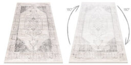 RugsX Distin 0107B Grey / Light Grey / White Modern Carpet - Ornament, Frame  80X150 Cm - thumbnail 2