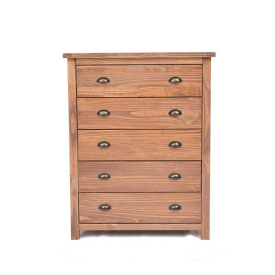 Cabinet Bits Padua 5 Drawer Chest Of Drawers Brass Cup Handle - image 1