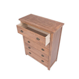 Cabinet Bits Padua 5 Drawer Chest Of Drawers Brass Cup Handle - thumbnail 4