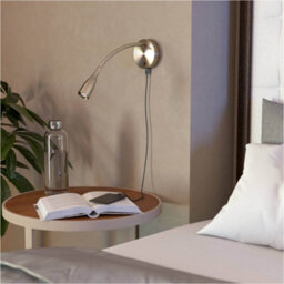 Loops 2 Pack Sleek Satin Nickel Wall Light - Modern Led Indoor Lighting Fixture - thumbnail 6