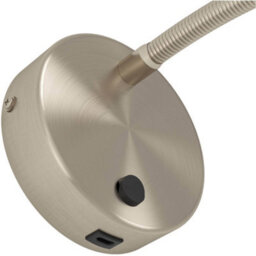 Loops 2 Pack Sleek Satin Nickel Wall Light - Modern Led Indoor Lighting Fixture - thumbnail 5