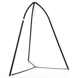 Costway Hanging Chair Stand Heavy Duty Metal Swing Tripod Chair Stand W/ Hanging Chain