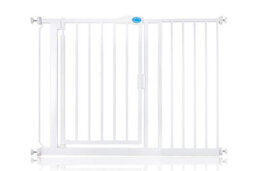 Bettacare Auto Close Stair Gate, 111Cm - 118Cm, White, Pressure Fit Safety Gate, Baby Gate - thumbnail 1