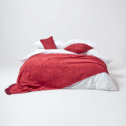 Homescapes Nirvana Cotton Orange Rectangular Cushion Cover, 30 X 50 Cm - thumbnail 4