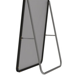 Living And Home Black Modern Household Arched Metal Floor Mirror, 50Cm (W) X 160Cm (H) - thumbnail 7