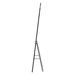 Living And Home Black Modern Household Arched Metal Floor Mirror, 50Cm (W) X 160Cm (H) - thumbnail 3