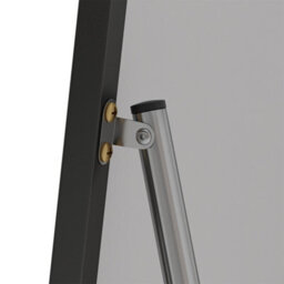 Living And Home Black Modern Household Arched Metal Floor Mirror, 50Cm (W) X 160Cm (H) - thumbnail 8