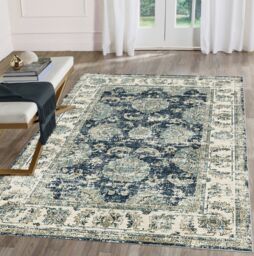 Silk Road Blue Perla Medium Rug, (L)160Cm X (W)120Cm - thumbnail 2